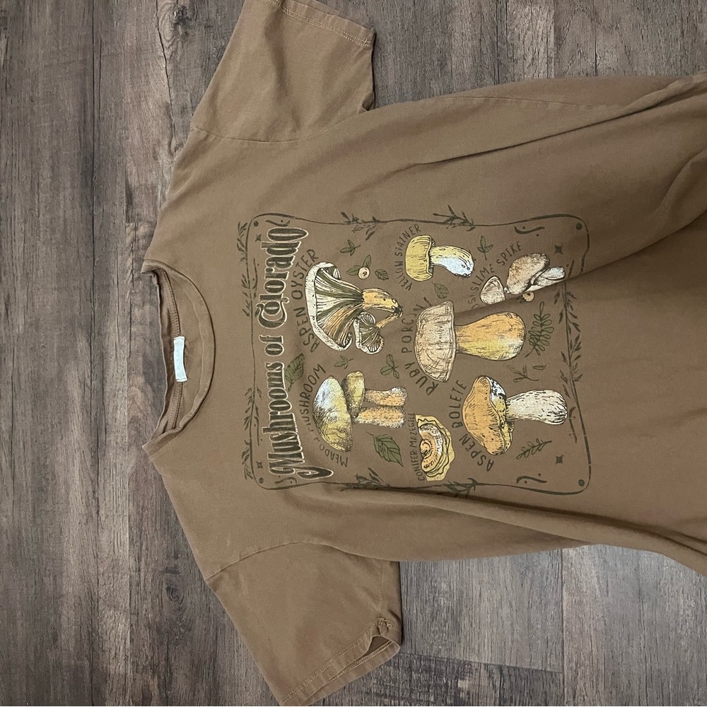 Altar'd State Brown Mushroom Graphic Tee